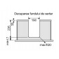 NOS Element trecere sifon sertar sub chiuveta,gri orion